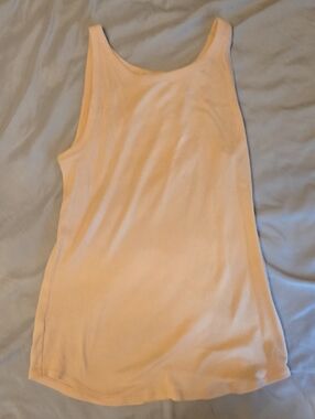 LOFT Peach Scoop Neck Tank Top